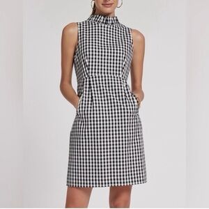 Tyler Boe Gingham Ruffle Neck Stella Dress